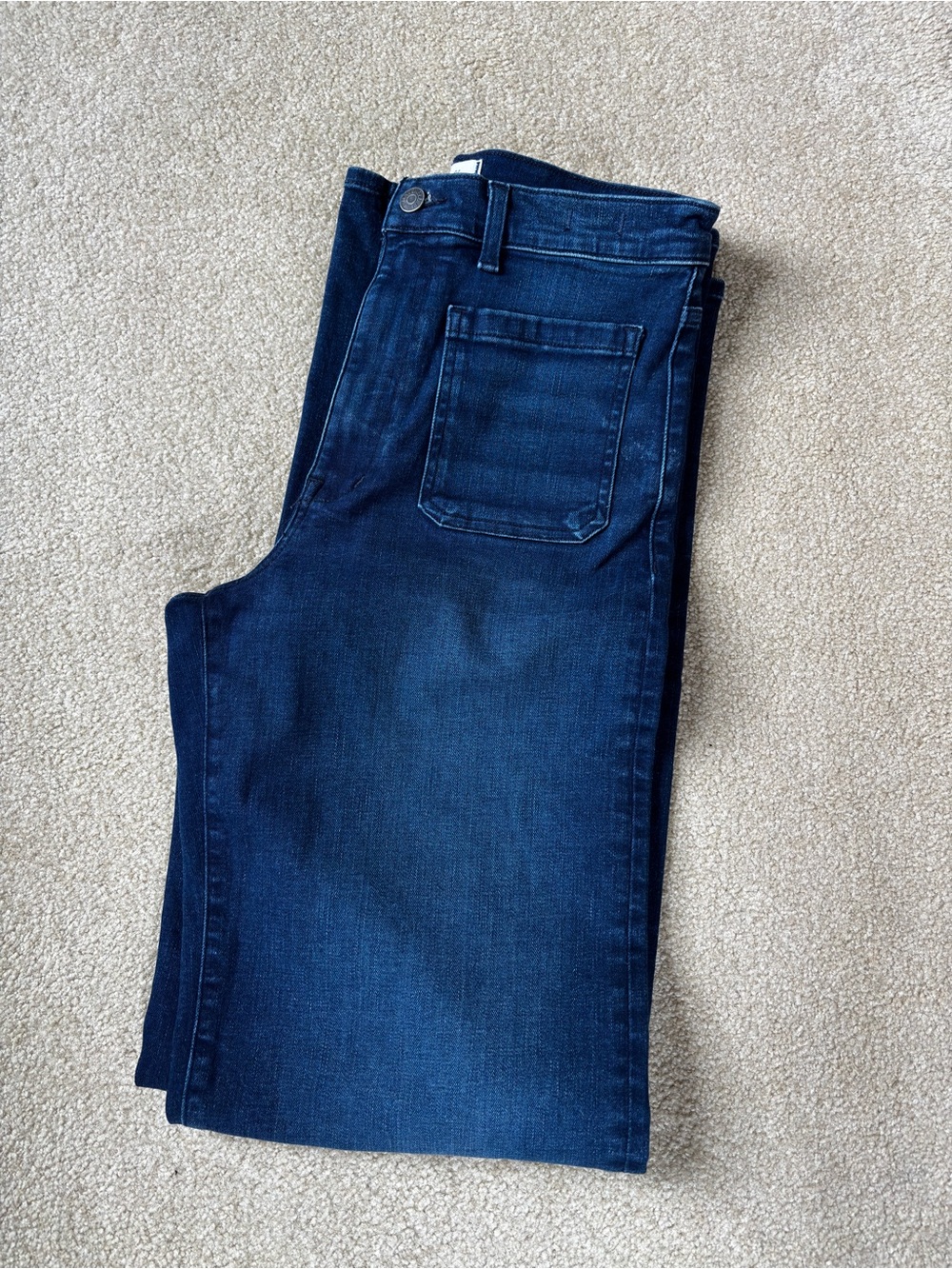 The Tall Emmett Wide-Leg Full Length Jean: Patch Pocket Edition